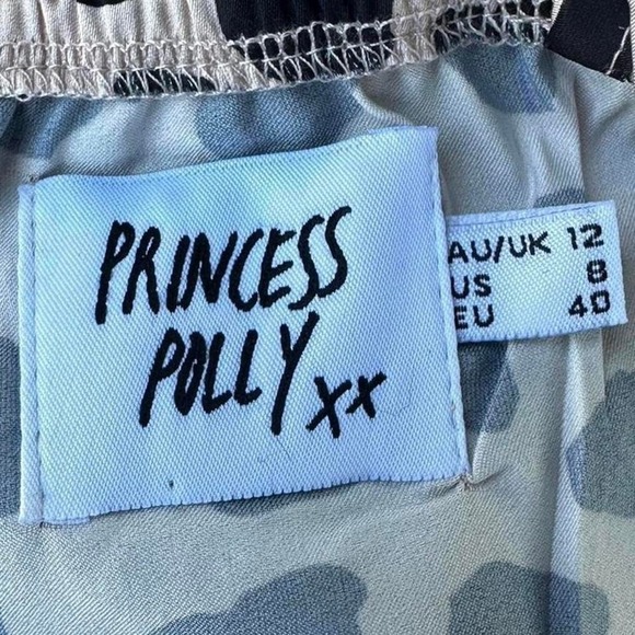 Princess Polly‎ Cheetah Wrap Sundress Size US 8 Bodycon Mini Dress - Picture 2 of 8